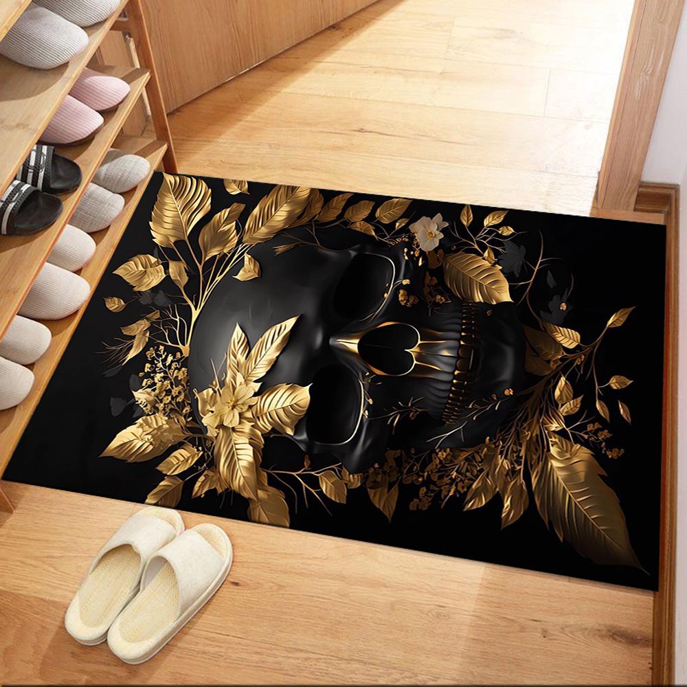 Riding Through Flames Floor Mats for Living Room, Bedroom and Room Decoration Are Suitable for Gifts.