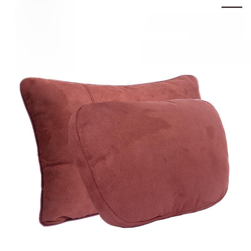 Подголовник для автомобиля, подушка для шеи, поддержка талии, замшевая подушка на спинку сиденья для Mercedes-Benz S-класса, универсальная подушка для автомобиля.