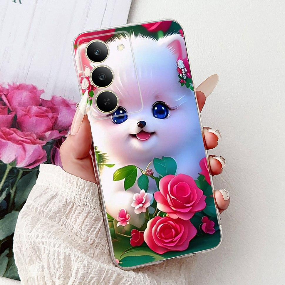Чехол для Realme 14x 5G 6.67" Чехол Модный Чехол с Рисунком Бабочки Мягкие Силиконовые Чехлы для Телефона Для Realme 14x Realme14x Бампер