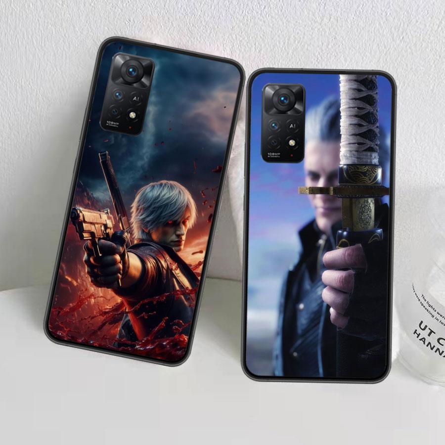Чехол для телефона D-Devil May Cry DMC для Redmi 13C 14C Note 13 14 Pro 5G Plus 12 12C 10 10A 10C 9 9A 9C 9T 8 8A K70 Pro Xiaomi Cover S