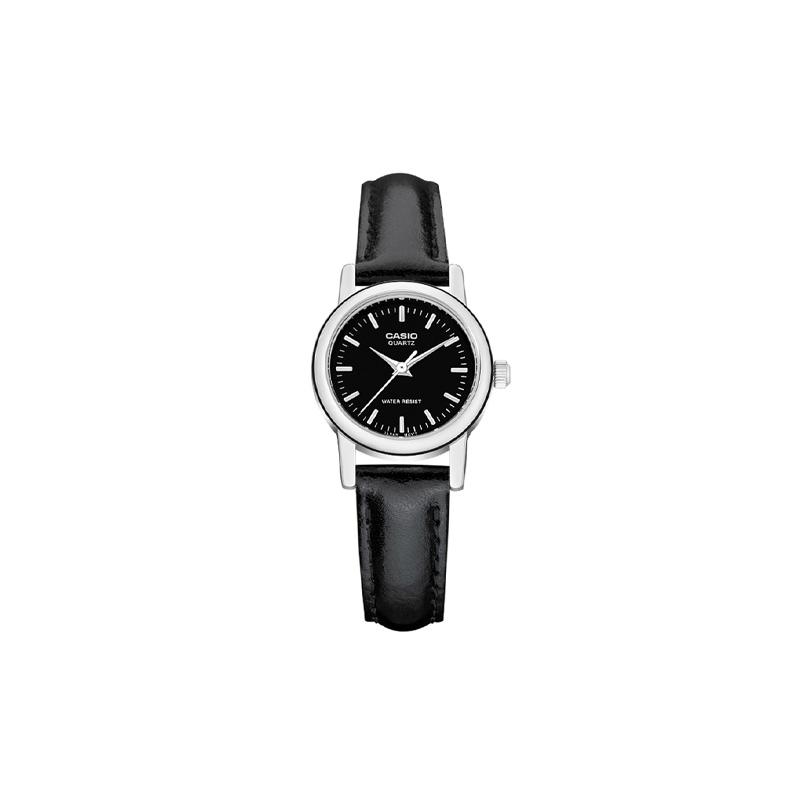 Casio Серия DRESS стиль инстаграм деловой кэжуал кварцевый механизм кожаный ремешок японские и корейские часы женские часы черный циферблат LTP-1095E-1A