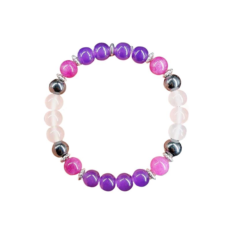 Простые универсальные лечебные браслеты для женщин и мужчин, натуральный камень, бисер, эластичный браслет, ювелирные изделия, аксессуары, подарки