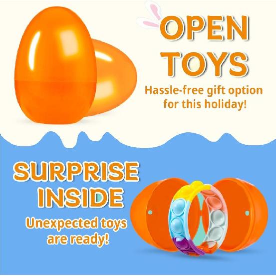 60 предварительно заполненных пасхальных яиц с игрушками - готовый к использованию набор для поиска пасхальных яиц для детей, мальчиков и девочек - сувениры для вечеринок без сладостей