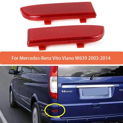 Задний отражатель бампера для Mercedes-Benz Vito Viano W639 2003-2014 Без лампочки 6398260040 6398260440 Автомобильные аксессуары