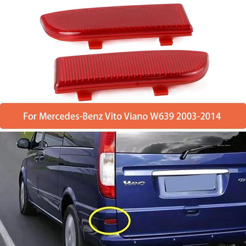 Задний отражатель бампера для Mercedes-Benz Vito Viano W639 2003-2014 Без лампочки 6398260040 6398260440 Автомобильные аксессуары