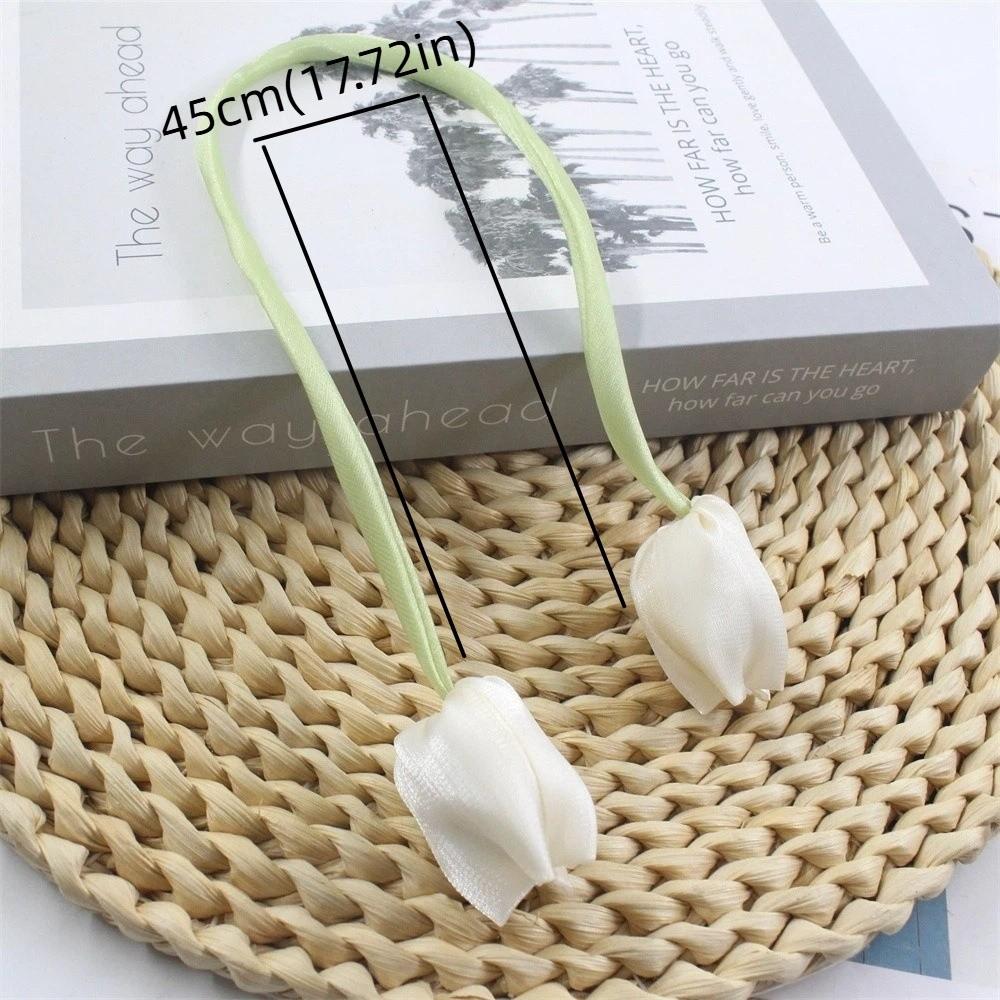 5Pcs Ornaments Tulip Lace-up Straps Sweet Hair Cord Accessories Elegant Curtain Tieback  Cake