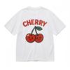 Women's Fashion Comfy Slight Stretch Classic T-Shirt Happy Cherry Graphic Tee