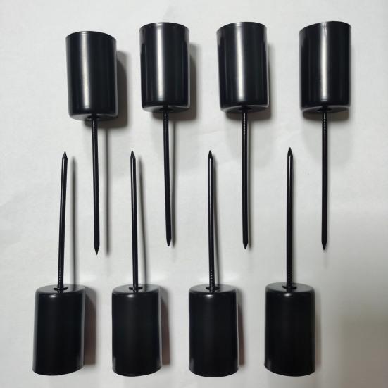 6 шт. подсвечник колышек тяжелый металлический подсвечник шип конус свеча столб