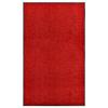 VidaXL Washable Doormat Red 90x150 Cm