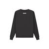 Fear of God Essentials 1977 Серия SS22 Свитшот с круглым вырезом и фликовым логотипом Мужской Свитшот Черный-Железный FOG-SS22-158