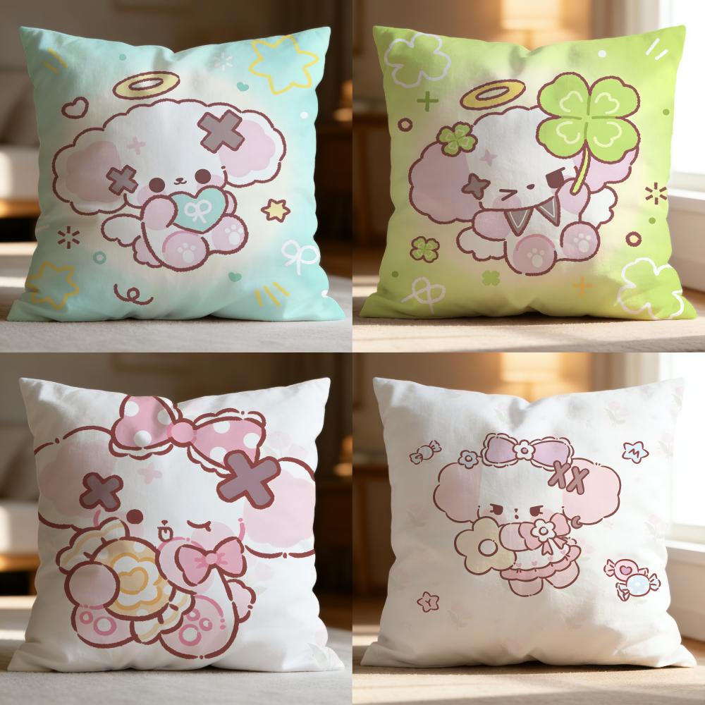 Hot NNonoe Cushion Cover Soft Washable Pillow Case Multi-Scene for Couch Bed Travel Office Use