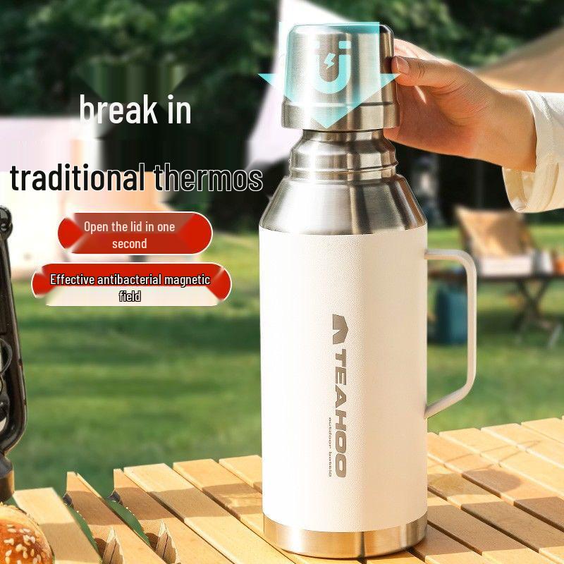 Qi Hu 316 Stainless Steel Insulated Water Bottle, Large Capacity for Home, Outdoor, or Dorm Use.