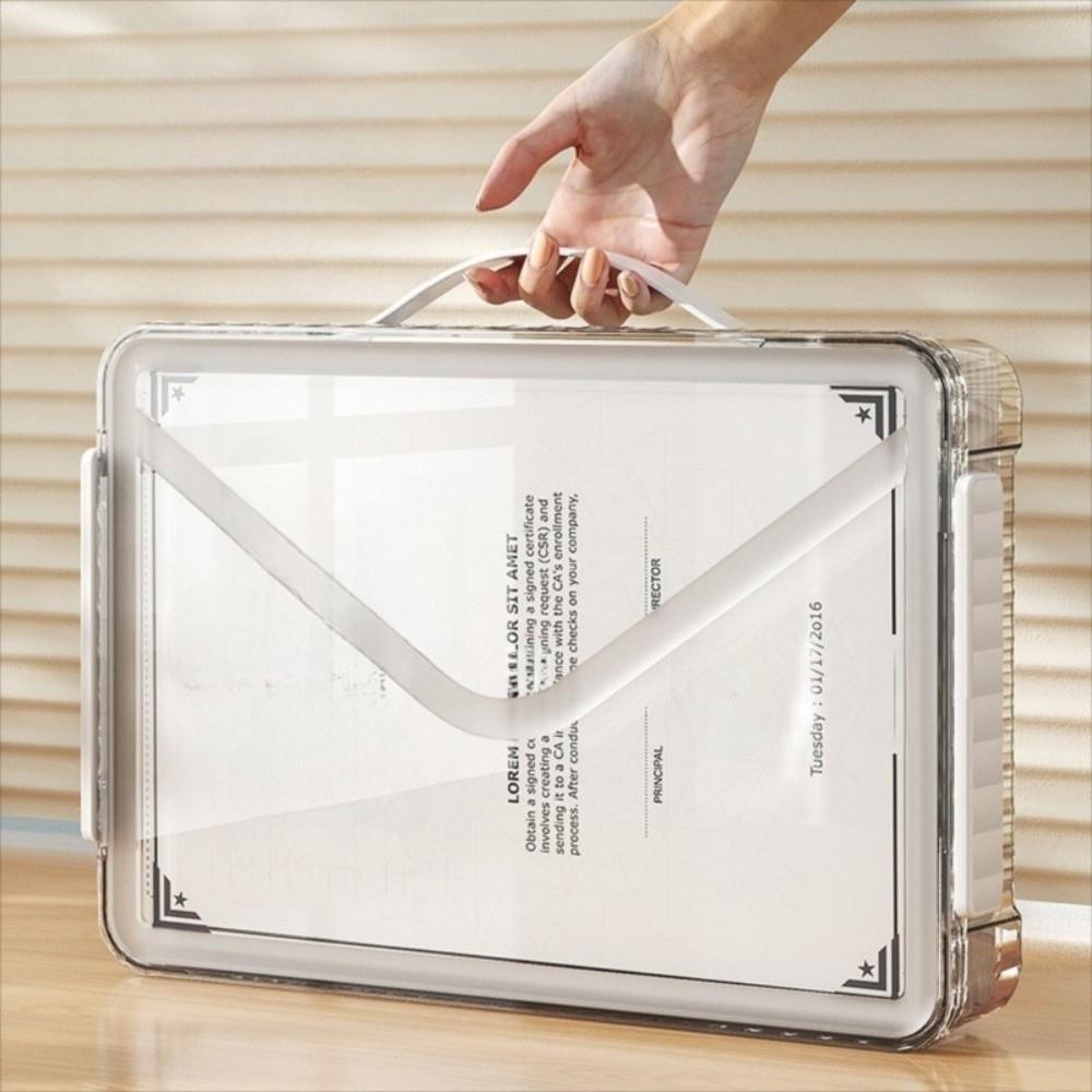 a4 File Document Organizer Transparent Card Holder Case Desktop Paper Storage Box  Projects