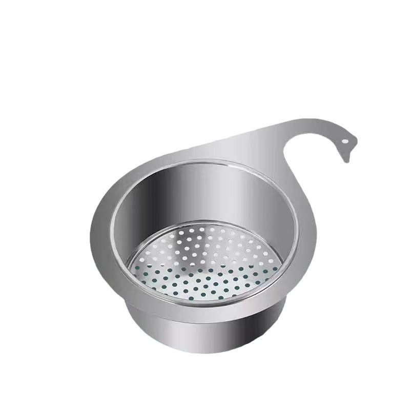 Swan Stainless Steel Kitchen Sink Drain Basket: Widened, Deepened, and Hangable Fruit Storage