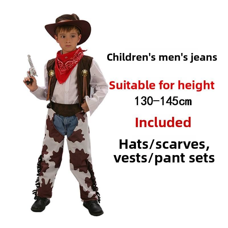 Stylish Western Cowboy Costume For Adults And Kids Perfect For Halloween Parties