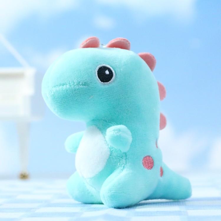 Adorable Mini Plush Dinosaur Keychain Cute Stuffed Animal Bag Charm For Gifts