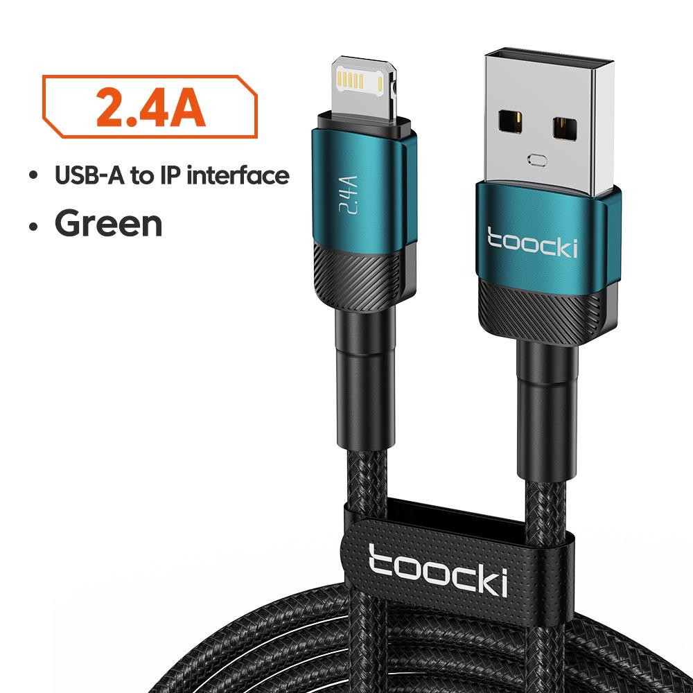 Кабель Toocki из алюминиевого сплава USB для быстрой зарядки iPhone 13/12