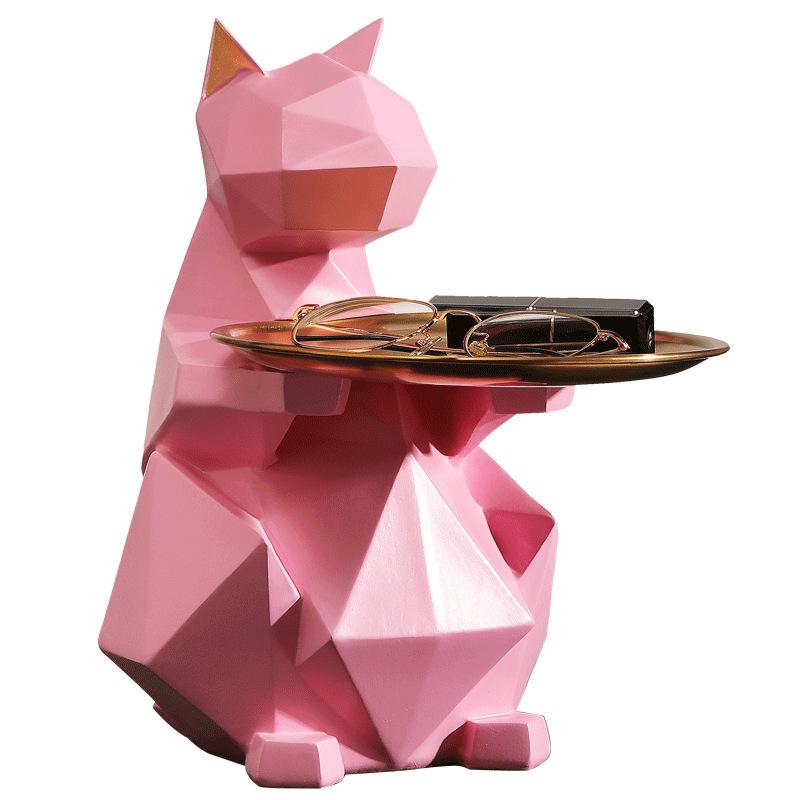Креативный входной лоток для хранения ключей, украшение для гостиной, телевизора, кошки, украшение для дома, подарок на новоселье