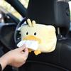 Cute Cartoon Car Tissue Box Universal Auto Home Room Paper Case Animal Decoration Bracket Plush Napkin Holder Universal Auto