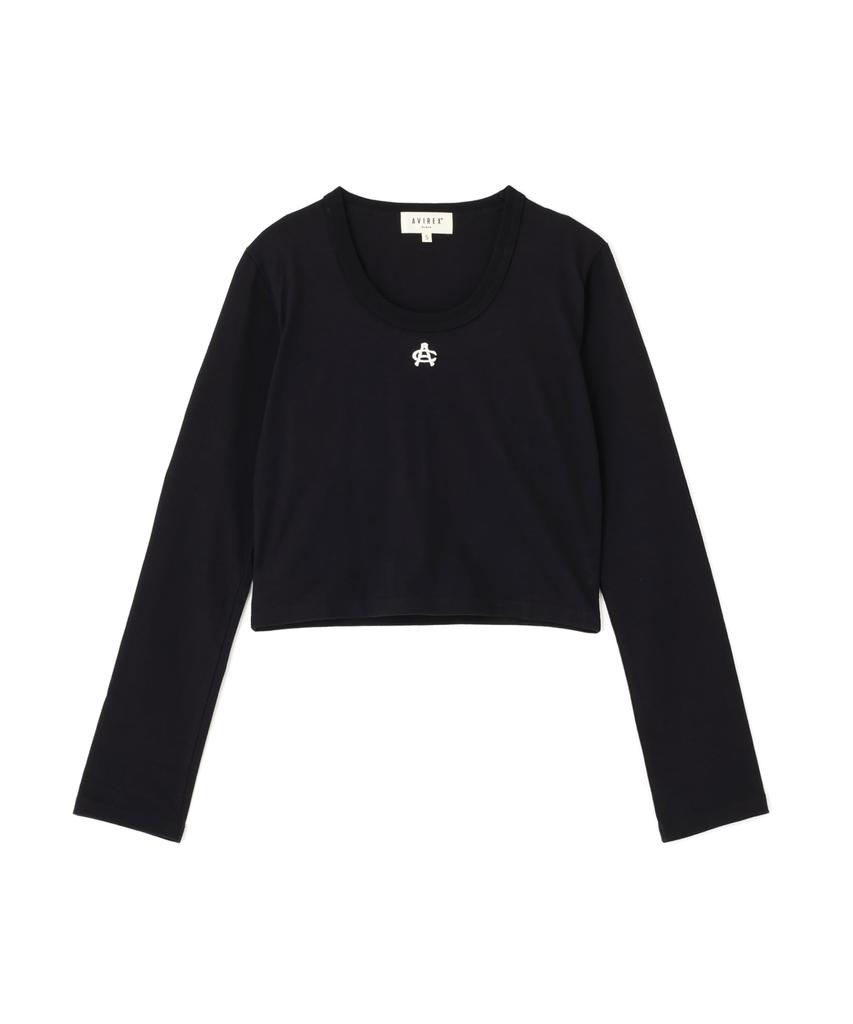 AVIREX SHORT EMBROIDERY LOGO T-SHIRT black