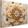 Canvas Print, Flower Beige 3d
