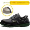 Smash-proof and Stab-proof Cowhide Steel Baotou Low-top Labor Insurance Shoes Non-slip Leather Surface Safety Shoes Steel Sole