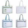Waterproof Tutorial Bag 2-Layer Document Holder High Quality Tote School Bag