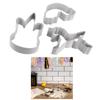 [A2291] - Stainless Steel Cookie Cutters 'Licorne My Unicorn' - 12x6 Cm (3 Pieces)