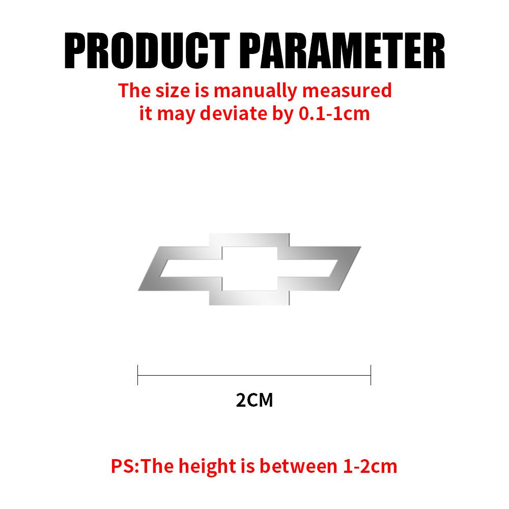 10pcs 3D Nickel Metal Car Interior Dekoration Stickers Badges Auto Styling For Chevrolet Silverado Trailblazer Suburban Traverse