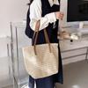 Soft Straw Shoulder Bag For Women Large Capacity Messenger Bag Bohemian Beach Handbag Daily Totes
