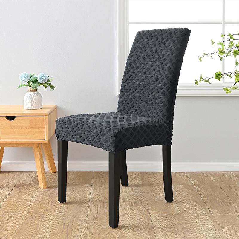 Толстый скандинавский чехол на стул со спинкой, выдвижной чехол на обеденный стул, эластичный чехол на стул для кухни, столовой, офиса