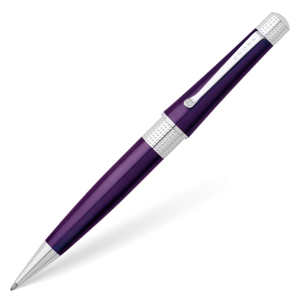 Cross Ballpoint Pen Beverly Deep Purple Genuine Imported Product Oil-based AT0492-7