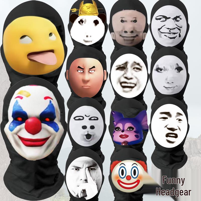 Смешная маска клоуна с большой головой: Дизайн Дракона для розыгрыша интернет-знаменитости