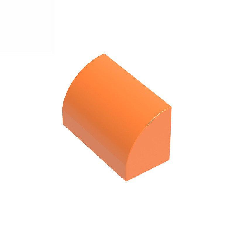 50 г / 83 шт. 37352 Изогнутый 1x2x1 Без пинов с углами Блок Moc Цвет Совместимый с Кирпичным DIY Детская игрушка
