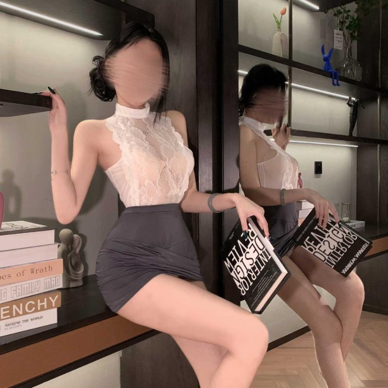 Sexy lingerie sexy pure desire secretary hip wrap skirt pure desire wind lace seduction uniform pajama suit spice seduction
