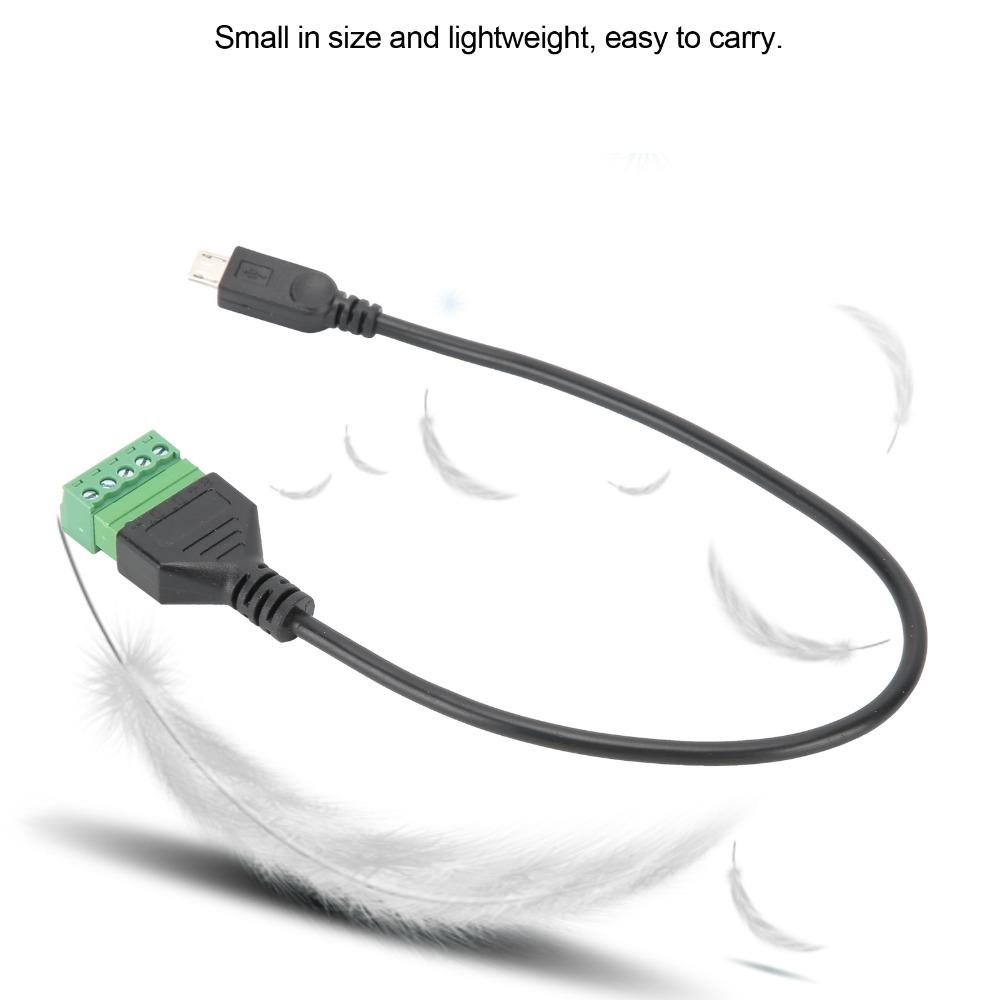 3 шт. с защитой Безпаечный клеммный штекер Адаптерный кабель Micro USB для активного отдыха