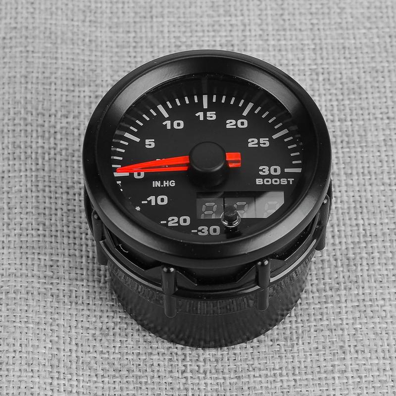 2" 52mm LED Universal Car Turbo Boost Meter Psi Pressure Gauge Digital & Pointer 7 Color