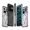 Чехол для Nothing Phone 4A Pro Phone 4A Алюминиевый Сплав Металлическая Рамка Бампер Матовый Акрил Magsafe Беспроводная Зарядка Чехол