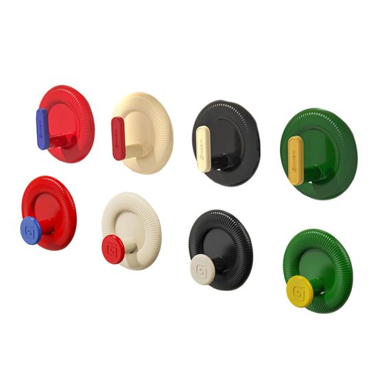 Adhesive Wall Hook No Drill Hook Strong Load-bearing Capacity Hanging Hook for Bathroom Kitchen Renters