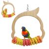 Попугай Качели Форма Животного Птицы Качели Хлопковая Веревка Обмотанная Птичья Игровая Площадка Клетка Качели для Неразлучника Конура Корелла Волнистый попугайчик