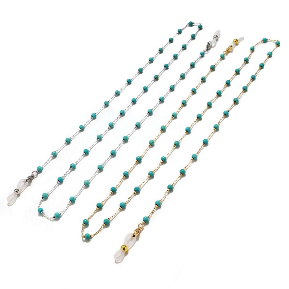 Anti-Lost Eyeglass Holder Necklace Turquoise Eyeglass Lanyard Sunglasses Chains Reading Glasses