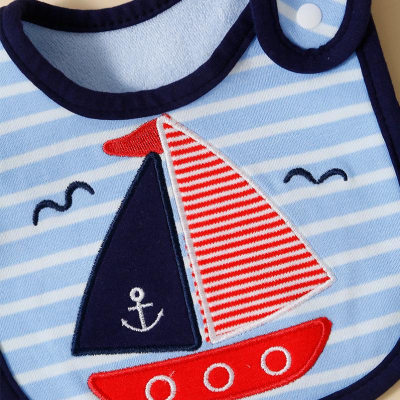 Three layer children's and baby bibs, U-shaped bibs, newborn saliva wipes, food saliva wipes, three piece set