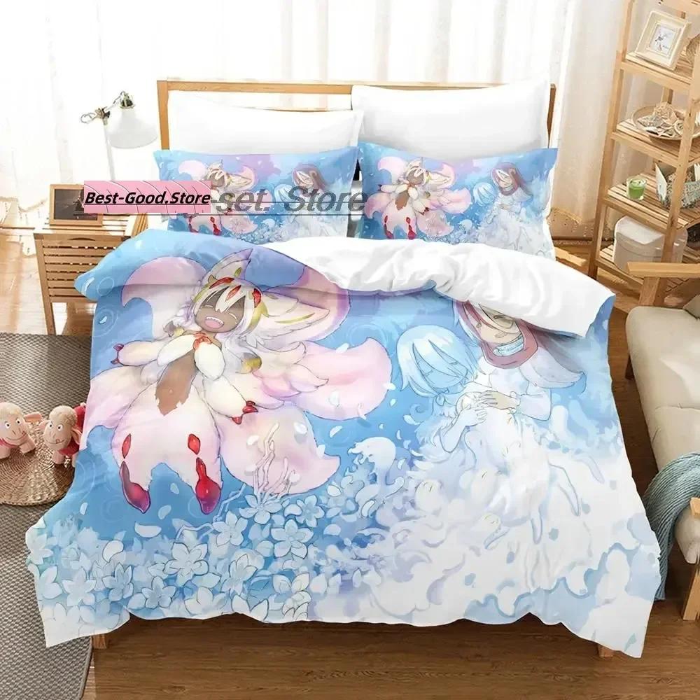 New Made In Abyss Bedding Set Duvet Cover Sheet Printed Bed Set Pillowcase Bed Full Queen King Size Comforter Bedroom