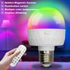 15-цветная RGB светодиодная лампа, диммируемая, перезаряжаемая 1800 мАч, зарядка USB-C, теплый/холодный белый, с пультом дистанционного управления, для декора дома, спальни