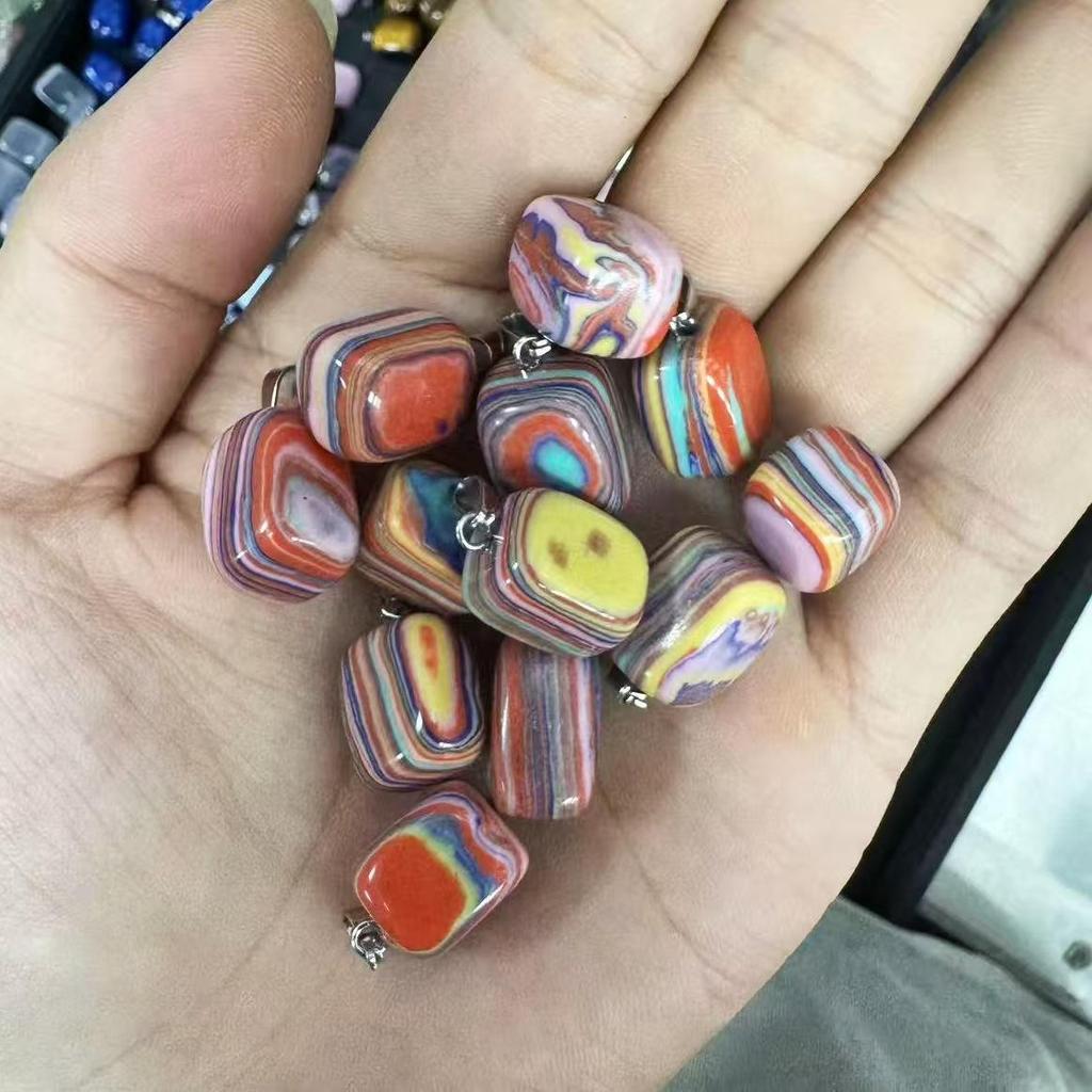 Natural Crystal Agate Irregular Pendants (15-20mm) for DIY Jewelry