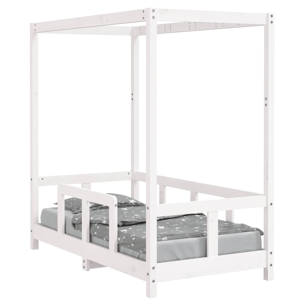 Children s Bed White 70x140 cm Solid Pine Wood
