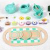 Wooden Children's Simulated Home, Desserts, Cakes , Tea Pots, Cups, Tea Sets, Kitchen Toys
