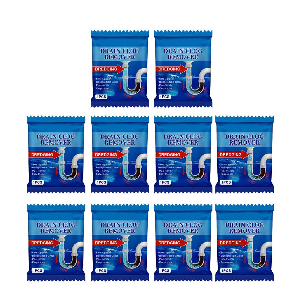 Fast Actings Drain Solution Sink Drain Powder Removes Grease Hair and Other Blockages with Ease for Home Restaurants