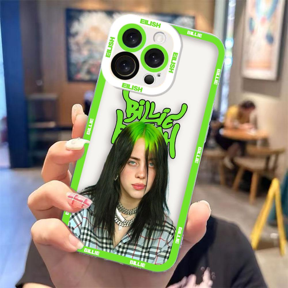 Постер B-Billies E-Eilishs Обложка Прозрачный Чехол Для Телефона Для iPhone Apple 17 AIR 16E 16 15 14 12 13 11 Pro Max Plus XR DIY Чехол-Оболочка