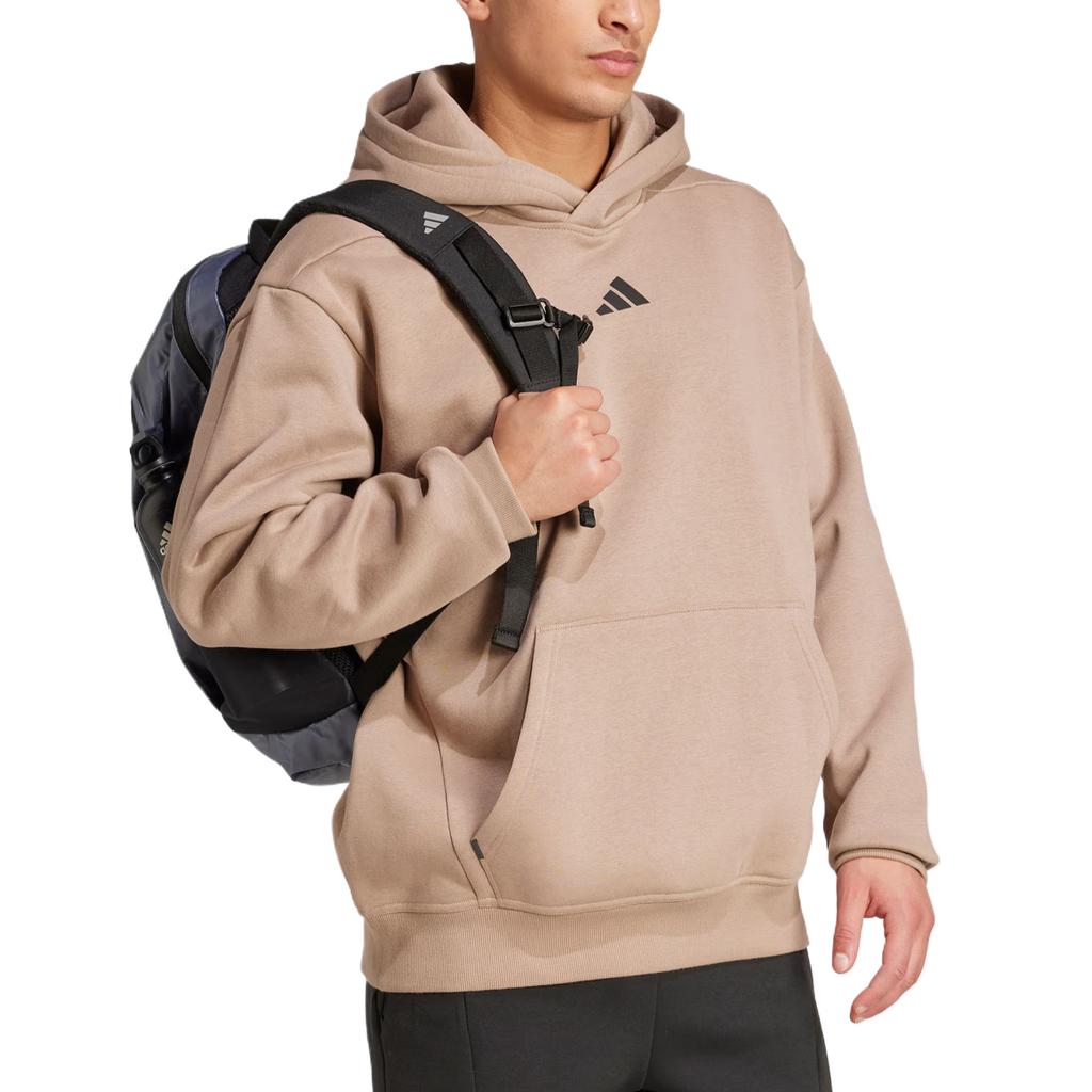 Adidas Сила Оверсайз Удобный Свободный Худи Мужские Худи Хаки JZ6250